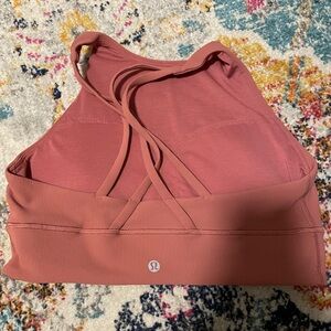 Lululemon energy ribbed high neck longline bra